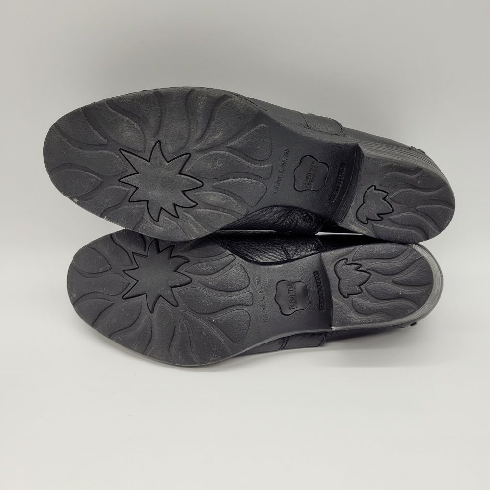 Born Split Toe Pebbled Grain Leather Western Stud… - image 7